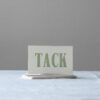 Enkelt tackkort letterpress